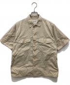 YAECA LIKE WEARヤエカライクウェア）の古着「ベイカーS/Sシャツ」｜ベージュ