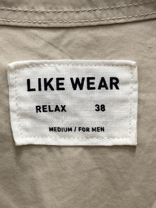 YAECA LIKE WEAR（ヤエカライクウェア）YAECA LIKE WEAR (ヤエカライクウェア) ベイカーS/Sシャツ ベージュ サイズ:Mの古着・服飾アイテム