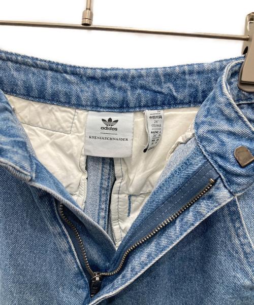 adidas（アディダス）adidas (アディダス) KSENIA SCHNAIDER (クセニア シュナイダー) デニムパンツ ブルー サイズ:W26の古着・服飾アイテム