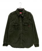 DIESELディーゼル）の古着「D-OCEAN/コーデュロイシャツ」｜オリーブ