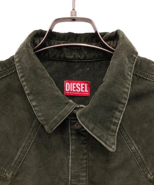 DIESEL（ディーゼル）DIESEL (ディーゼル) D-OCEAN/コーデュロイシャツ オリーブ サイズ:XLの古着・服飾アイテム