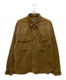 DIESEL（ディーゼル）の古着「S-BUN-CORD/コーデュロイシャツ」｜ブラウン