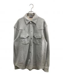 DIESEL（ディーゼル）の古着「スウェットシャツジャケット」｜グレー