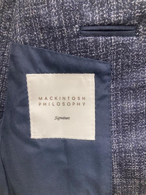 MACKINTOSH PHILOSOPHY（マッキントッシュ フィロソフィー）MACKINTOSH PHILOSOPHY (マッキントッシュ フィロソフィー) テーラードジャケット ネイビー サイズ:38Lの古着・服飾アイテム
