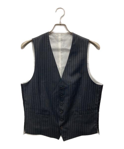 PAUL SMITH（ポールスミス）PAUL SMITH (ポールスミス) ストライプ3ピースセットアップスーツ ブラック サイズ:Lの古着・服飾アイテム