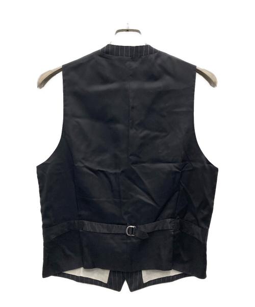 PAUL SMITH（ポールスミス）PAUL SMITH (ポールスミス) ストライプ3ピースセットアップスーツ ブラック サイズ:Lの古着・服飾アイテム
