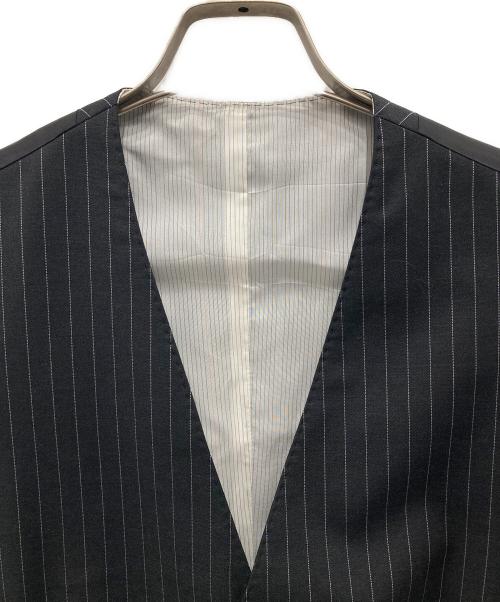 PAUL SMITH（ポールスミス）PAUL SMITH (ポールスミス) ストライプ3ピースセットアップスーツ ブラック サイズ:Lの古着・服飾アイテム