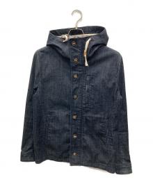 BEAMS（ビームス）の古着「レイズドネックパーカージャケット」｜ブルー