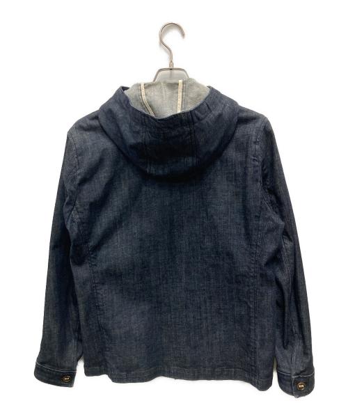 BEAMS（ビームス）BEAMS (ビームス) レイズドネックパーカージャケット ブルー サイズ:Lの古着・服飾アイテム