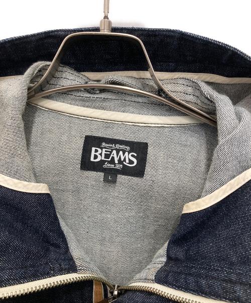 BEAMS（ビームス）BEAMS (ビームス) レイズドネックパーカージャケット ブルー サイズ:Lの古着・服飾アイテム