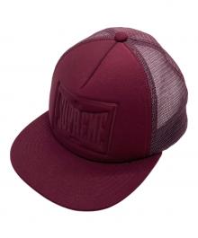 SUPREME（シュプリーム）の古着「stamped mesh back 5-panel maroon/スタンプロゴ メッシュ バック ファイブパネル マルーン」｜レッド