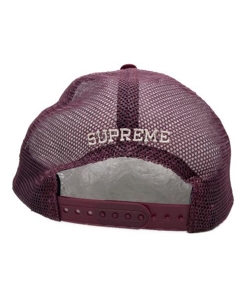 SUPREME（シュプリーム）SUPREME (シュプリーム) stamped mesh back 5-panel maroon/スタンプロゴ メッシュ バック ファイブパネル マルーン レッドの古着・服飾アイテム