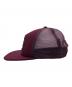 SUPREME (シュプリーム) stamped mesh back 5-panel maroon/スタンプロゴ メッシュ バック ファイブパネル マルーン レッド：6000円