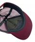 中古・古着 SUPREME (シュプリーム) stamped mesh back 5-panel maroon/スタンプロゴ メッシュ バック ファイブパネル マルーン レッド：6000円