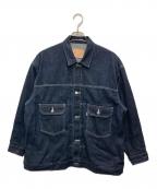 Graphpaperグラフペーパー）の古着「SelvageDenimJacket-RIGID」｜インディゴ