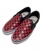 OTW by Vans×OTWオーティーダブリュー バイ バンズ×オーティーダブリュー）の古着「Classic Slip-On 98 Vibram/クラシック スリッポン 98 ヴィブラム」｜ブラック×レッド