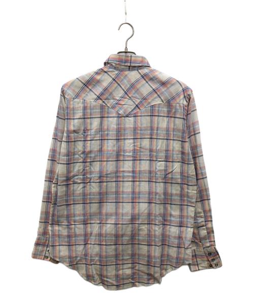 Wrangler（ラングラー）Wrangler (ラングラー) 70's 襟芯チェックウエスタンシャツ マルチカラー サイズ:ｻｲｽﾞ表記なしの古着・服飾アイテム