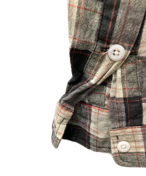 RRL（ダブルアールエル）RRL (ダブルアールエル) 90's 三つ星チェックシャツ ベージュ×ブラック サイズ:Mの古着・服飾アイテム