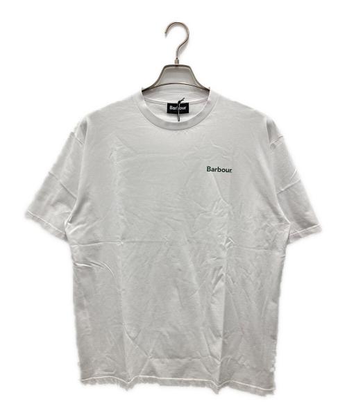 Barbour（バブアー）Barbour (バブアー) プリントTシャツ ホワイト サイズ:L 未使用品の古着・服飾アイテム