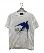 WILDSIDE YOHJI YAMAMOTOワイルドサイド ヨウジ ヤマモト）の古着「Swallow White T-Shirt/スワロー ホワイト ティーシャツ」｜ホワイト
