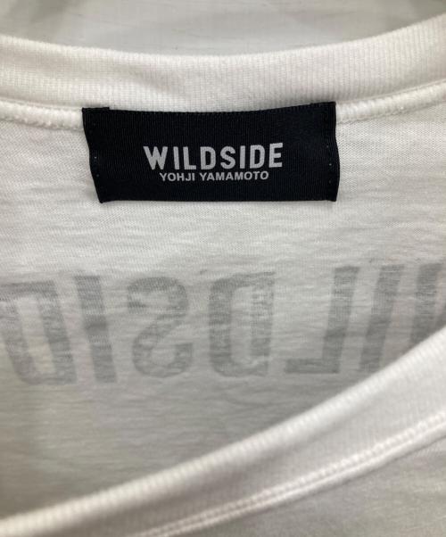 WILDSIDE YOHJI YAMAMOTO（ワイルドサイド ヨウジ ヤマモト）WILDSIDE YOHJI YAMAMOTO (ワイルドサイド ヨウジ ヤマモト) BLUE CHRYSANTHEMUM White T-Shirt/ブルー クリサンセマム ホワイト ティーシャツ ホワイト サイズ:Lの古着・服飾アイテム