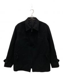 Y's for men（ワイズフォーメン）の古着「ZIPPER BLOUSON/ジッパーブルゾン」｜ブラック