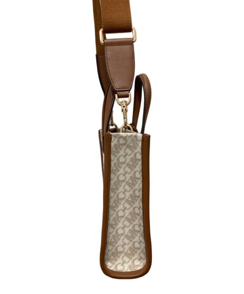 MICHAEL KORS（マイケルコース）MICHAEL KORS (マイケルコース) GIGI エンパイア シグネチャーロゴ ショッパートート ベージュの古着・服飾アイテム