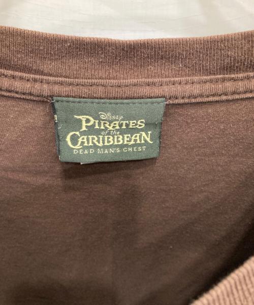 DISNEY（ディズニー）Disney (ディズニー) ムービーTシャツ ブラウン サイズ:XLの古着・服飾アイテム
