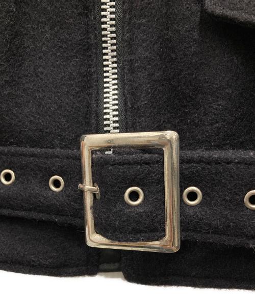 Schott（ショット）Schott (ショット) ワンスター メルトンレザーダブルライダースジャケット ブラック サイズ:42の古着・服飾アイテム