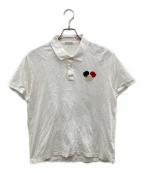 MONCLERモンクレール）の古着「MAGLIA POLO MANICA CORTA / マリア ポロ マニカ コルタ」｜ホワイト