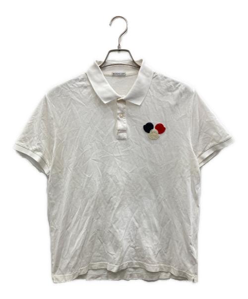 MONCLER（モンクレール）MONCLER (モンクレール) MAGLIA POLO MANICA CORTA / マリア ポロ マニカ コルタ ホワイト サイズ:XLの古着・服飾アイテム