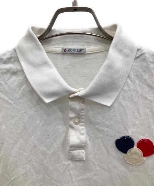 MONCLER（モンクレール）MONCLER (モンクレール) MAGLIA POLO MANICA CORTA / マリア ポロ マニカ コルタ ホワイト サイズ:XLの古着・服飾アイテム