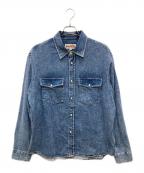 stussyステューシー）の古着「24SS Boxy Western Denim L/S Shirt/ボクシー ウェスタン デニム エルエス シャツ」｜インディゴ