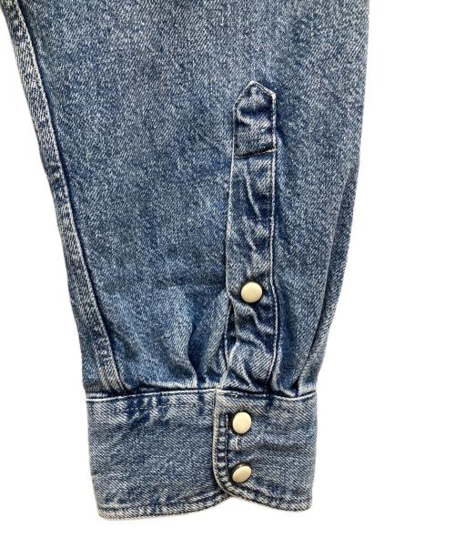 stussy（ステューシー）stussy (ステューシー) 24SS Boxy Western Denim L/S Shirt/ボクシー ウェスタン デニム エルエス シャツ インディゴ サイズ:Mの古着・服飾アイテム