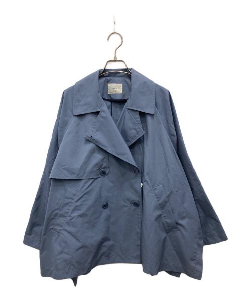 IENA（イエナ）IENA (イエナ) ポプリンオーバーショートコート ブルー サイズ:38 未使用品の古着・服飾アイテム