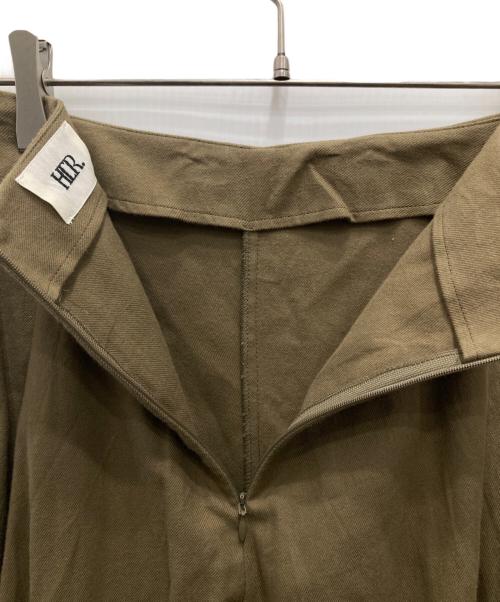 HER.（ハー）HER. (ハー) オックスフレアスカート ブラウン サイズ:1の古着・服飾アイテム