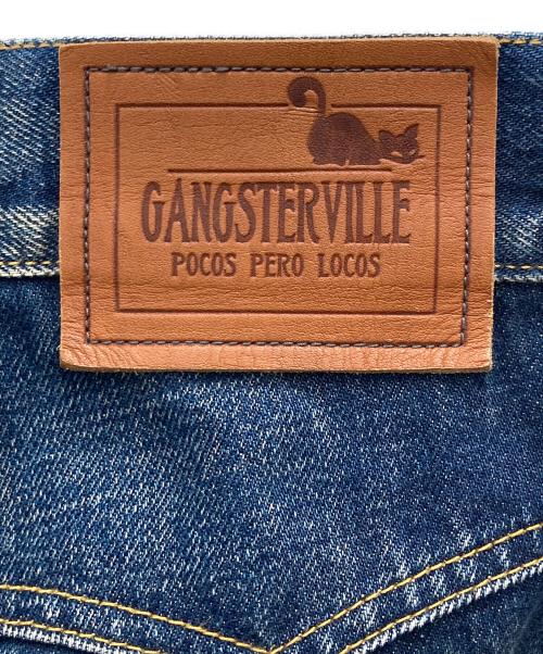 GANGSTERVILLE（ギャングスタービル）GANGSTERVILLE (ギャングスタービル) レギュラーストレートデニムパンツ ブルー サイズ:Mの古着・服飾アイテム