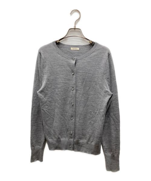 DES PRES（デ プレ）DES PRES (デ プレ) ウーステッドウール クルーネックカーディガン グレー サイズ:Fの古着・服飾アイテム