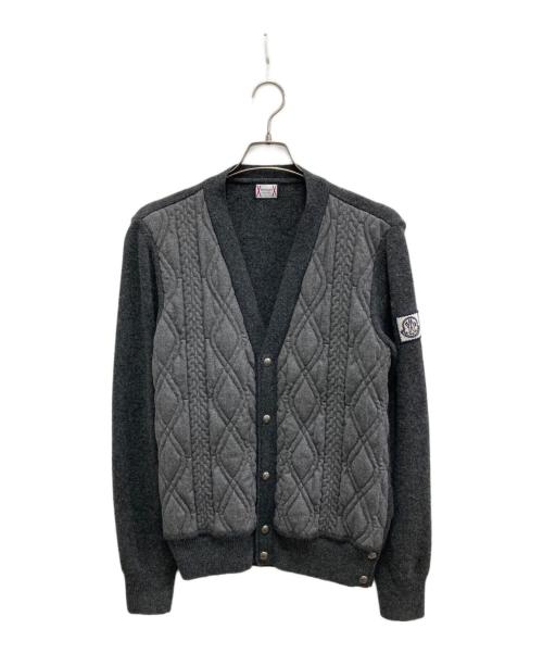MONCLER GAMME BLEU（モンクレール ガム ブルー）MONCLER GAMME BLEU (モンクレール ガム ブルー) MAGLIONE TRICOT CARDIGAN/カーディガン/マリオーネ トリコ カーディガン グレー サイズ:Ｓの古着・服飾アイテム