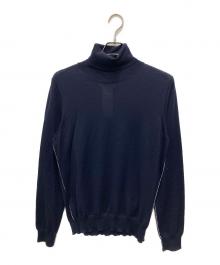 Maison Margiela（メゾンマルジェラ）の古着「タートルネックニット」｜ネイビー