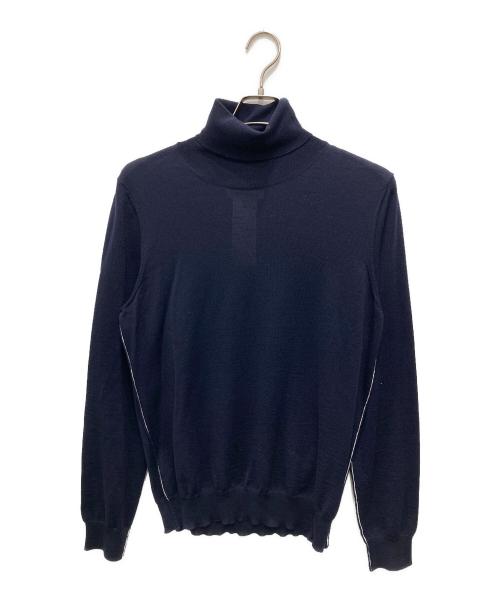 Maison Margiela（メゾンマルジェラ）Maison Margiela (メゾンマルジェラ) タートルネックニット ネイビー サイズ:Mの古着・服飾アイテム