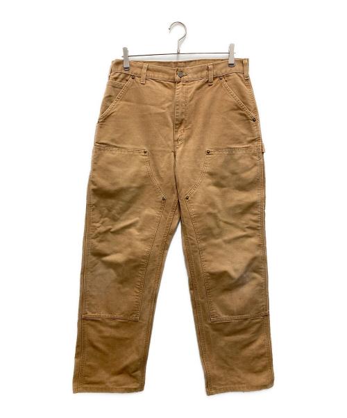 CarHartt（カーハート）CarHartt (カーハート) Dungaree Fitダブルニーデニムペインターパンツ ベージュ サイズ:W34の古着・服飾アイテム