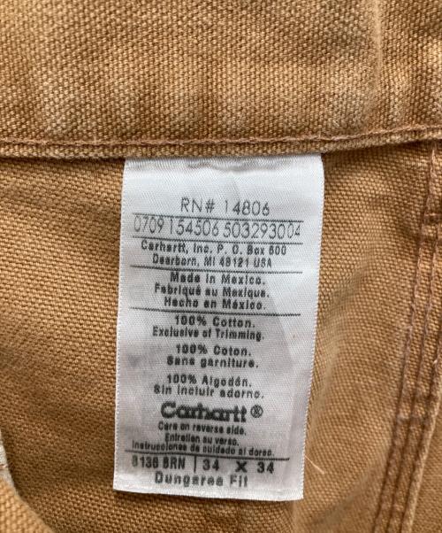 CarHartt（カーハート）CarHartt (カーハート) Dungaree Fitダブルニーデニムペインターパンツ ベージュ サイズ:W34の古着・服飾アイテム