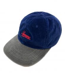 SUPREME（シュプリーム）の古着「velvet 2 tone 6 panel」｜ネイビー×グレー