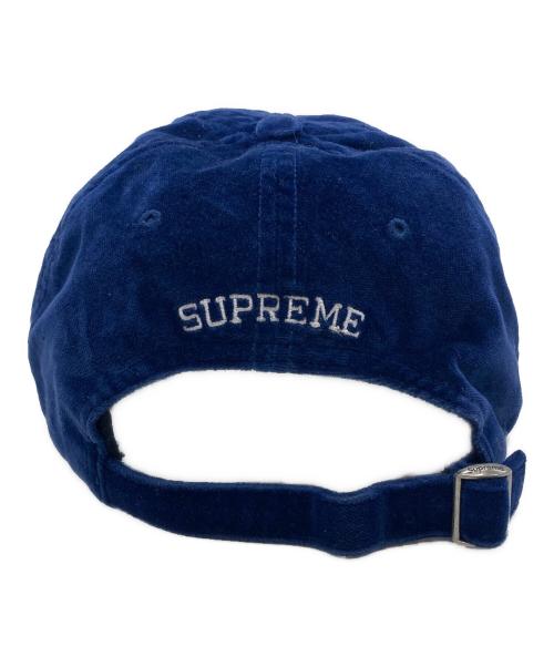 SUPREME（シュプリーム）Supreme (シュプリーム) velvet 2 tone 6 panel ネイビー×グレー サイズ:不明（実寸をご確認ください）の古着・服飾アイテム