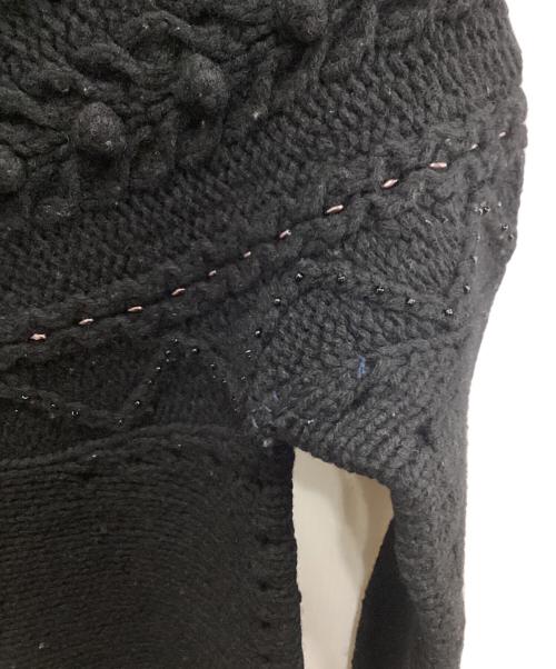 tricot COMME des GARCONS（トリココムデギャルソン）tricot COMME des GARCONS (トリココムデギャルソン) ビジュー付ニット ブラック サイズ:表記無し(実寸ご確認ください）の古着・服飾アイテム