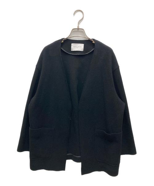 UNITED ARROWS TOKYO（ユナイテッドアローズトウキョウ）UNITED ARROWS TOKYO (ユナイテッドアローズトウキョウ) スムースVネックショートコート ブラック サイズ:不明（実寸をご確認ください）の古着・服飾アイテム