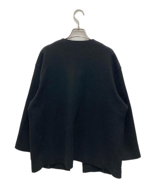 UNITED ARROWS TOKYO（ユナイテッドアローズトウキョウ）UNITED ARROWS TOKYO (ユナイテッドアローズトウキョウ) スムースVネックショートコート ブラック サイズ:不明（実寸をご確認ください）の古着・服飾アイテム