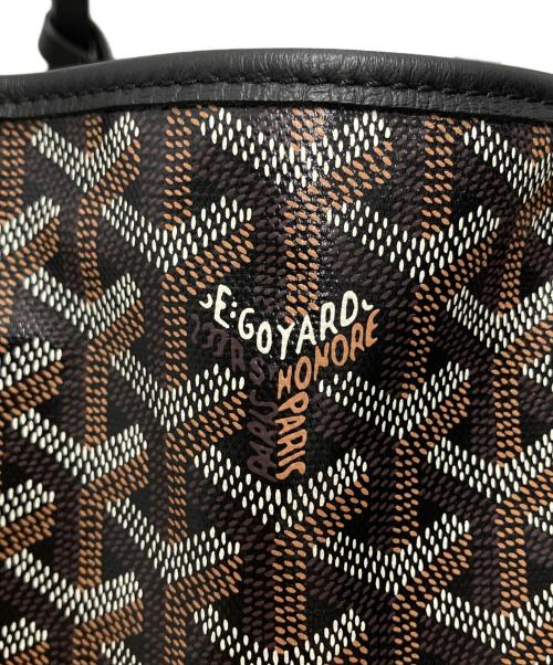 GOYARD（ゴヤール）GOYARD (ゴヤール) サンルイPM/トートバッグ ブラック×ブラウンの古着・服飾アイテム
