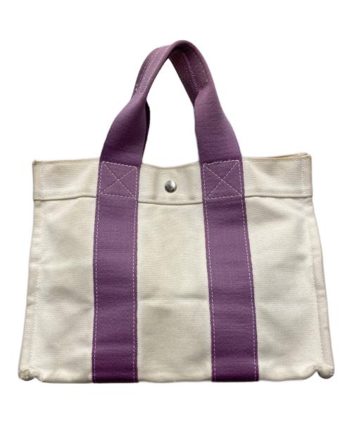 HERMES（エルメス）HERMES (エルメス) ボラボラPM ホワイト×パープルの古着・服飾アイテム